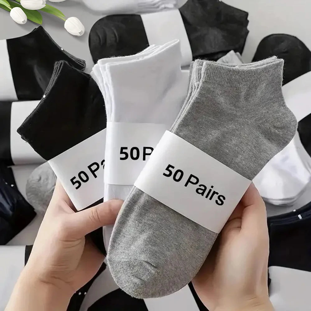 Men's Breathable Ankle Socks – Moisture Wicking Business for Daily Sport
