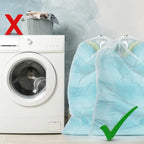 Large Mesh Laundry Bag – 60x90cm Drawstring Organizer for Washing Clothes