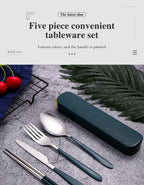 Portable Stainless Steel Cutlery Set – Durable Flatware for Camping and Travel