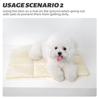 Flannel Pet Bed – Breathable Warm Cushion for Small Dogs and Cats