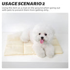 Flannel Pet Bed – Breathable Warm Cushion for Small Dogs and Cats