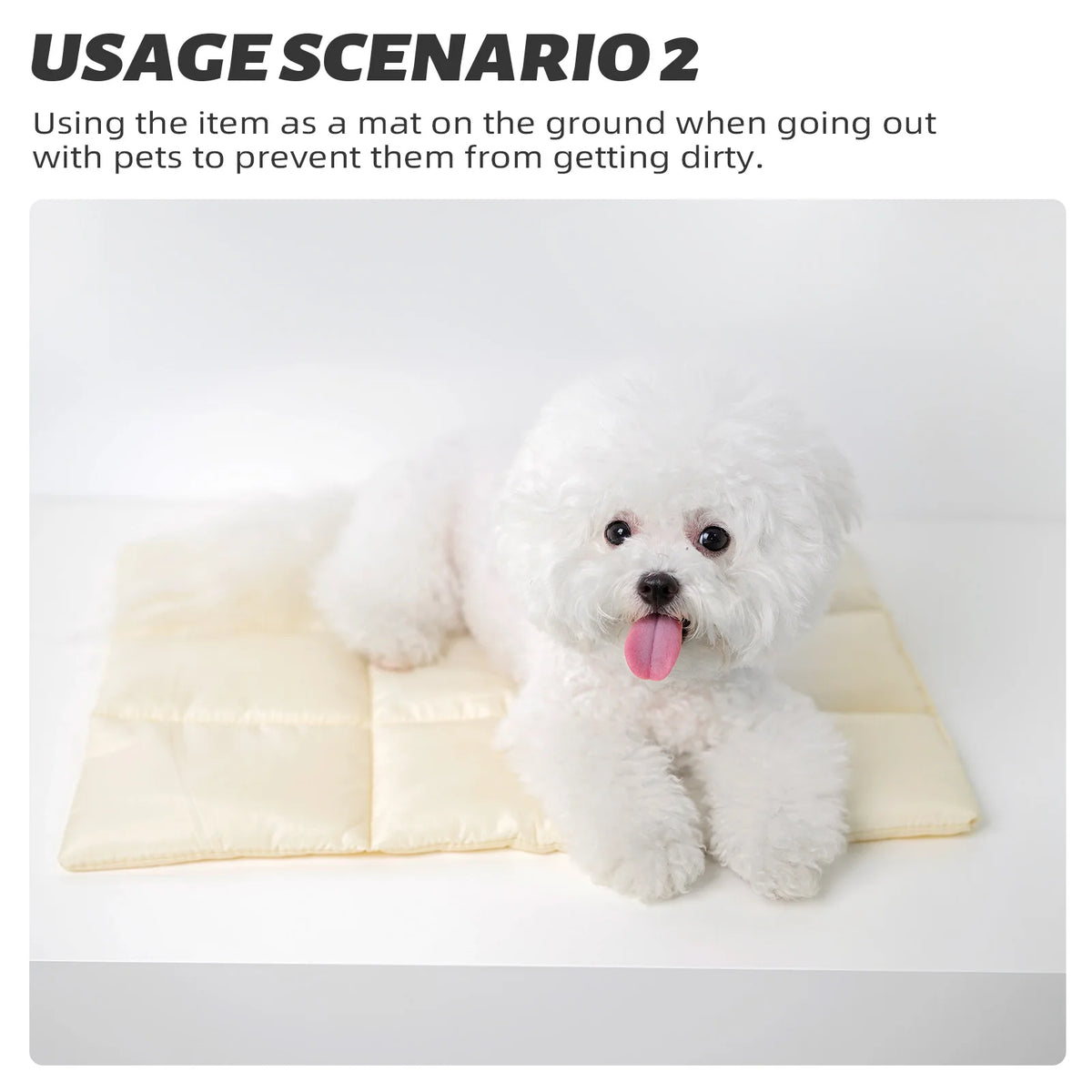 Flannel Pet Bed – Breathable Warm Cushion for Small Dogs and Cats