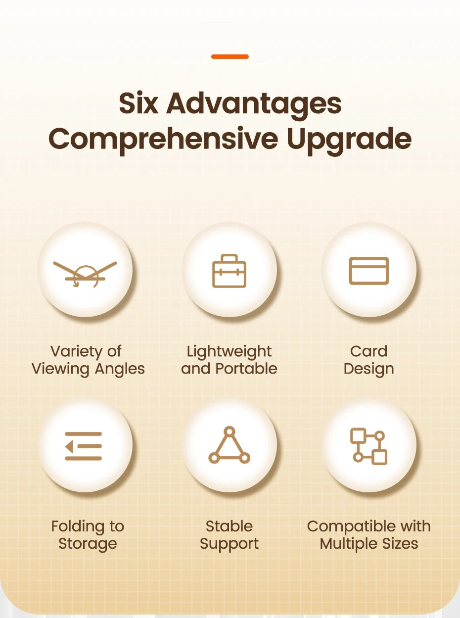 Ultra Thin Phone Stand – Foldable Adjustable Smartphone Holder for Desk