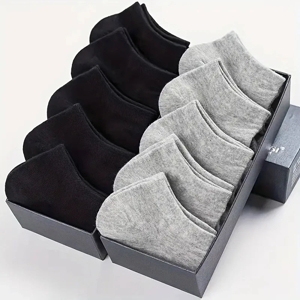 Men's Breathable Ankle Socks – Moisture Wicking Business for Daily Sport