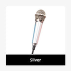 Mini Stereo Microphone – 3.5mm Handheld Mic for Phone Laptop Karaoke