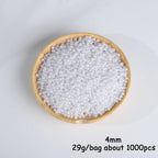 Beige ABS Imitation Pearl Beads – 3-20mm Round Spacer for Jewelry DIY Crafting
