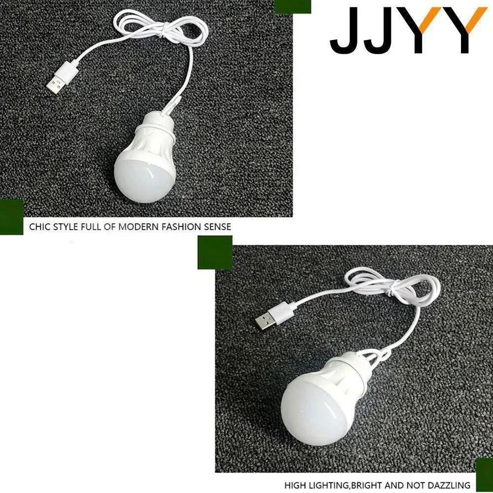 Portable LED USB Lantern – Dimmable Hanging Bulb for Camping and Hiking