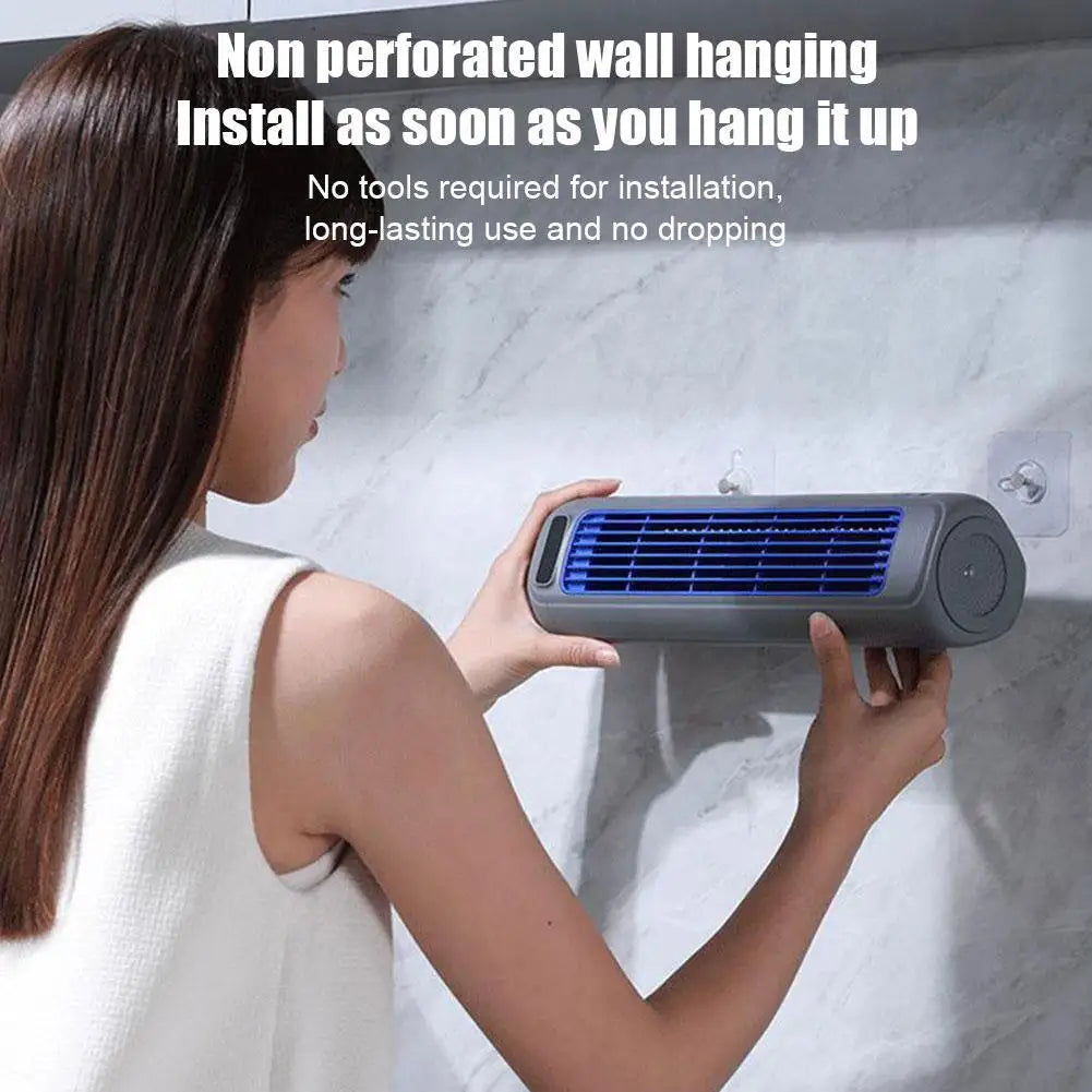 Portable Wall Mounted Fan – Three-Speed Quiet Cooling for Summer Kitchen