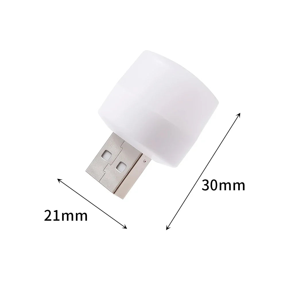 Mini USB LED Night Light – Portable Eye Protection for Bedroom Reading