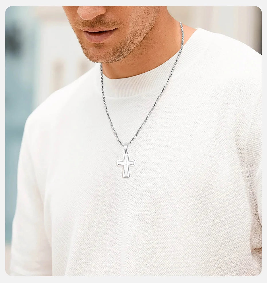 Faith Cross Pendant Necklace – Christian Jewelry for Men and Women
