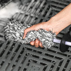 Car Wash Brush – Plush Non-Slip Tool for Wheels and Rims Cleaning