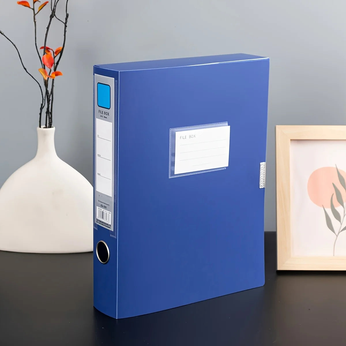 Foldable A4 File Folder – Large Capacity PP Document Storage for Office