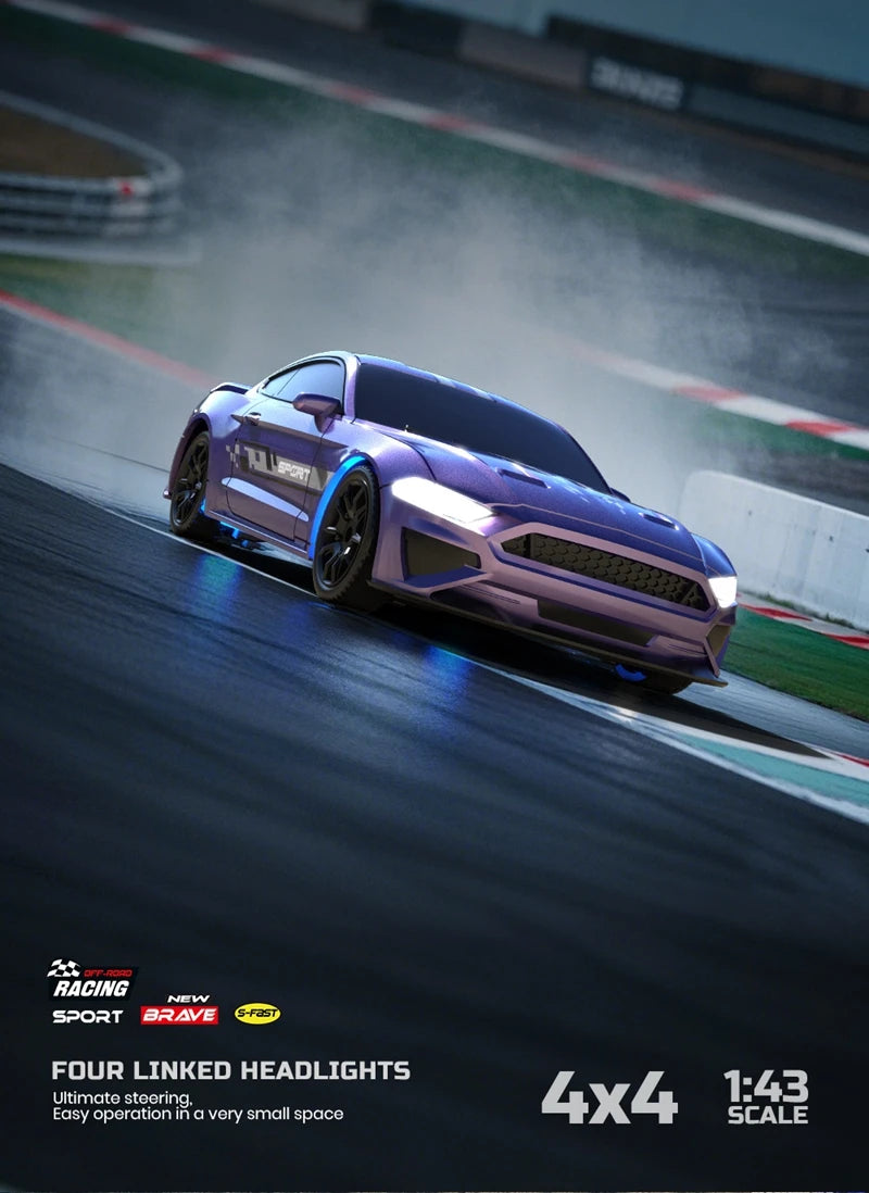 Mini Drift RC Racing Car – 4WD High Speed Vehicle for Desktop Play
