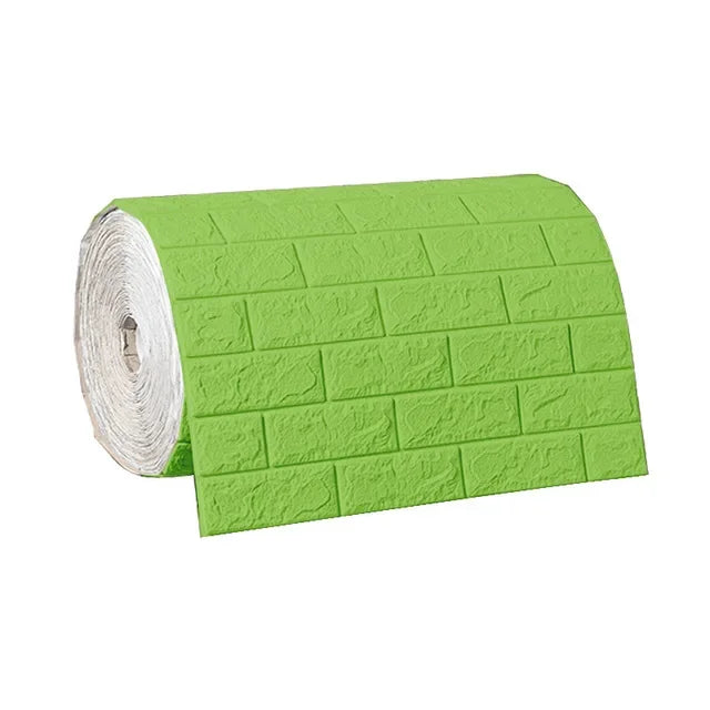 3D Foam Brick Wallpaper – Self-Adhesive Waterproof Wall Sticker for Home Decor
