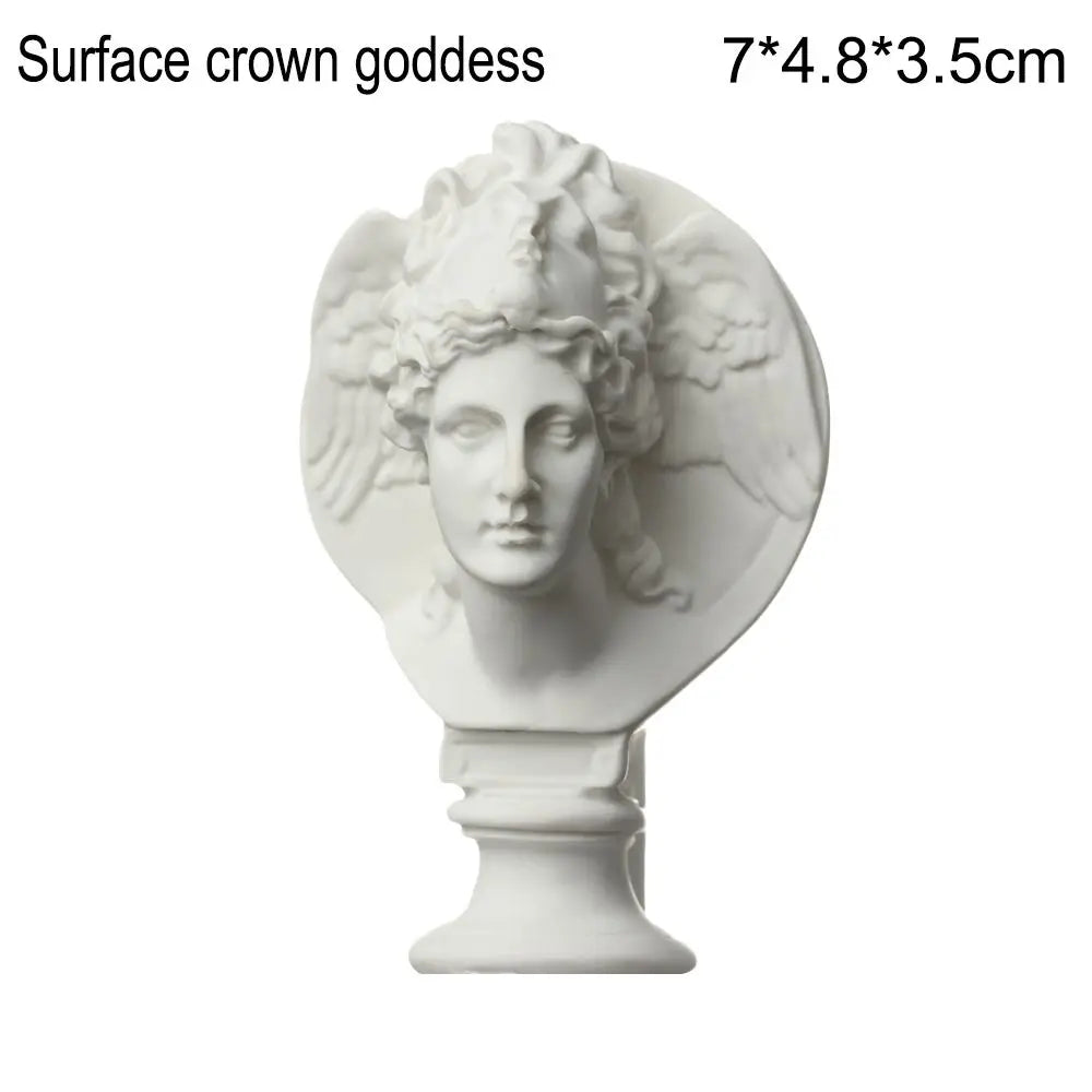 Mini Greek Mythology Bust – Plaster Sculpture for Art Drawing Practice
