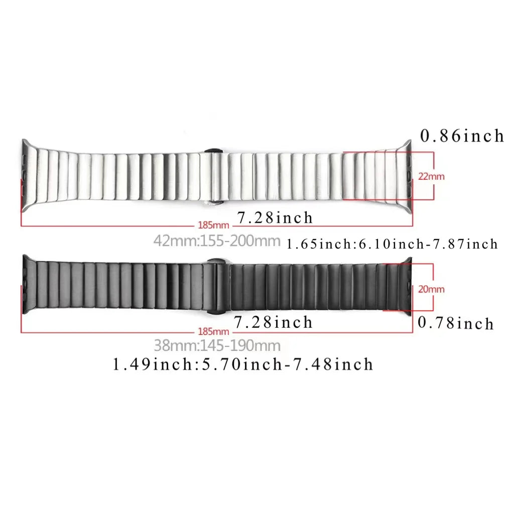 Titanium Apple Watch Band – Metal Replacement Strap for Series 1-10 and Ultra