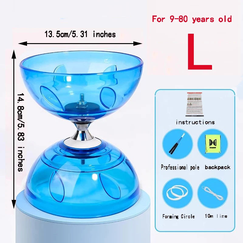 Portable Chinese Yoyo Diabolo – Agility Exercise Gear for Kids and Adults