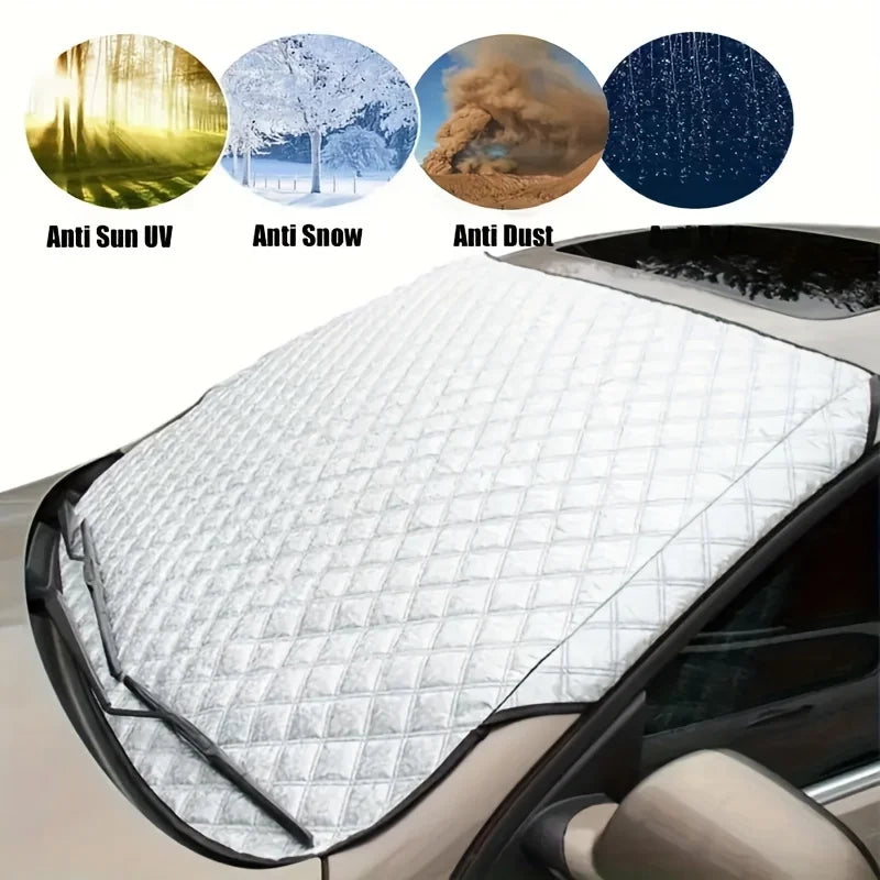 Universal Windshield Snow Cover – Waterproof Frost Protection for Winter Outdoors