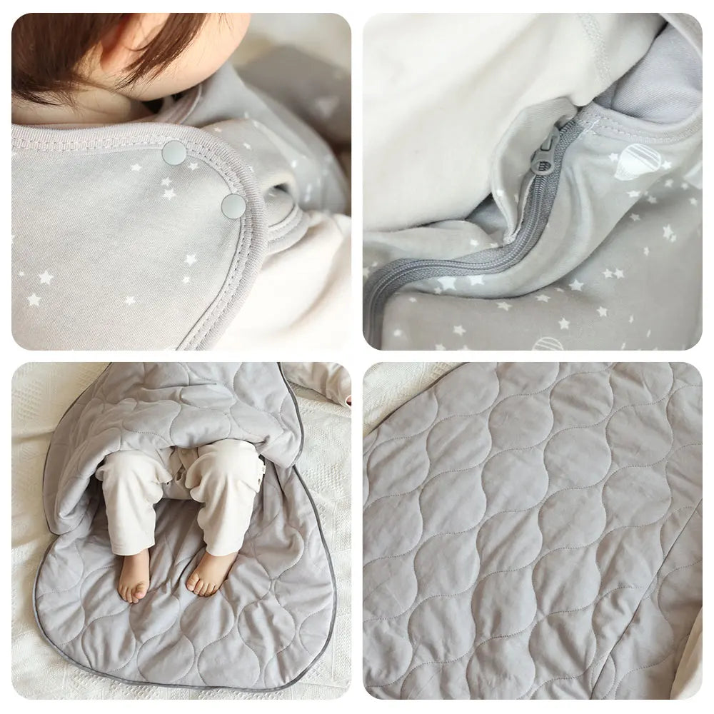 Cotton Baby Sleep Sack – 2.5 Tog Anti-Kick Sleeping Bag for 0-24 Months