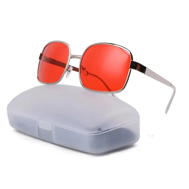 Tyler Durden Sunglasses – Red Lens Eyewear for Fight Club Cosplay