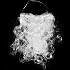 Faux White Santa Beard – Plush Costume Accessory for Kids and Adults