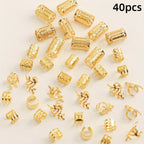 Hollow Out Hair Rings – Metal Jewelry Charms for Braids and Locs