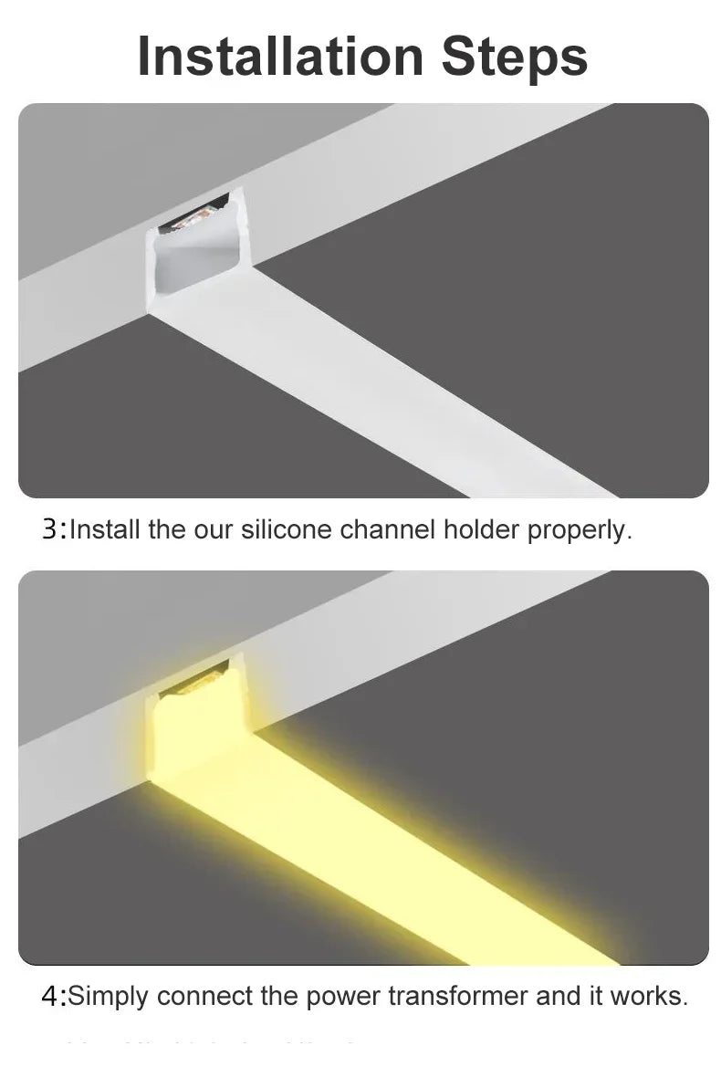 Silicone LED Neon Channel – Flexible Waterproof Housing for COB Strip Lights