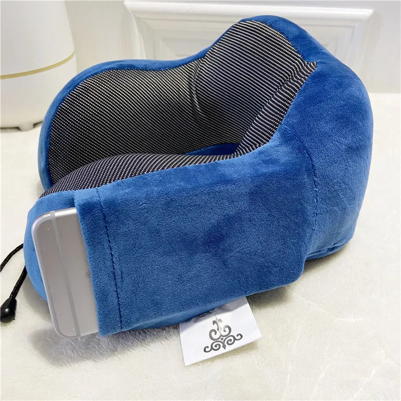 U-Shaped Memory Foam Neck Pillow – Cervical Orthopedic Support for Travel