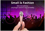 Mini Stereo Microphone – 3.5mm Handheld Mic for Phone Laptop Karaoke