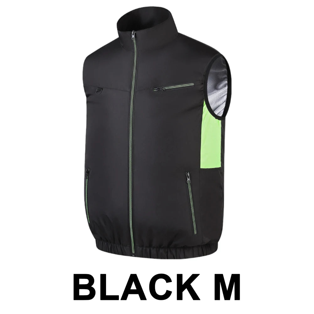 Cooling Fan Vest – Air Conditioned Heat Resistant Jacket for Outdoor Fishing Hiking