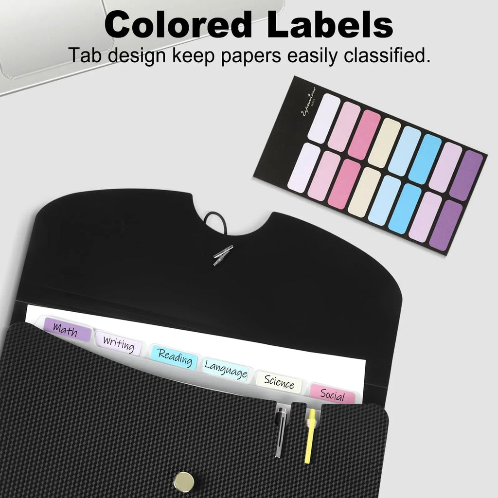 Expanding File Folder – 7-Pocket Accordion Organizer for A4 Documents