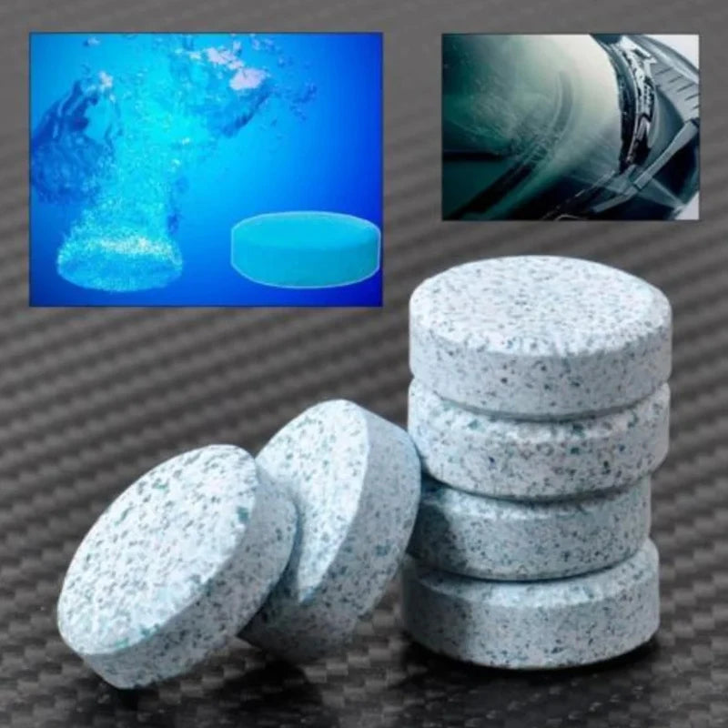 Concentrated Windshield Washer Tablets – Effervescent Cleaning Fluid for Car Glass