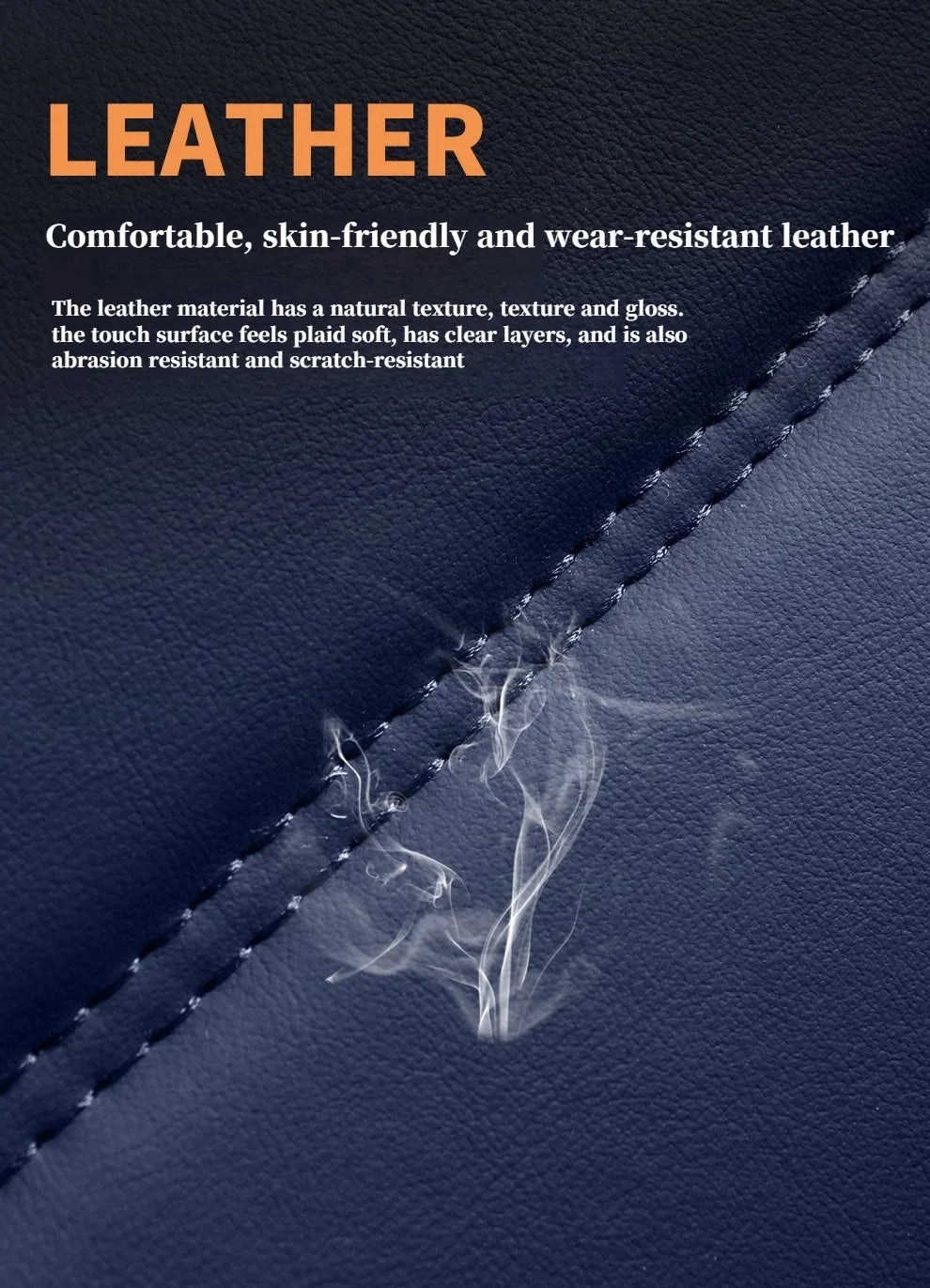 Full-Wrap Leather Car Seat Covers – Durable Universal Fit for All-Season Driving