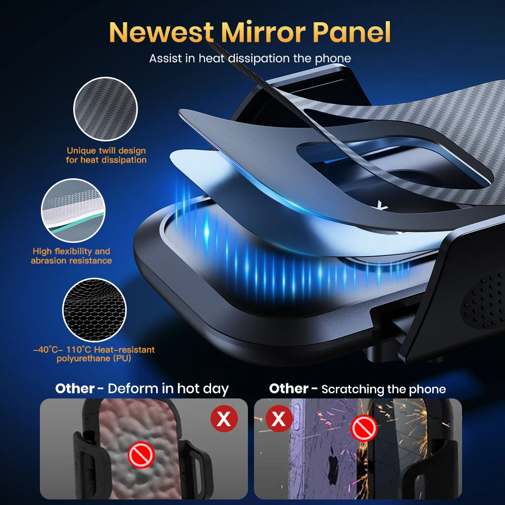 Dashboard Phone Mount – Sturdy Adjustable Stand for Car Navigation