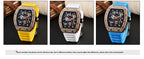 Bamboo Hollow Dial Quartz Watch – Fashionable Wooden Wristwatch for Men