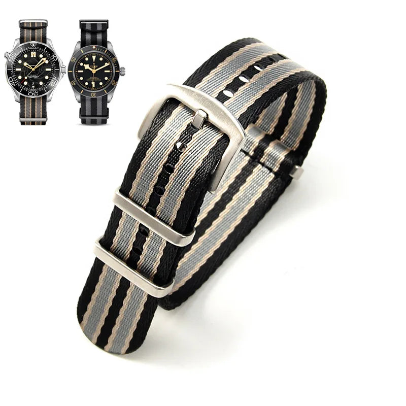 Nylon Watch Strap – 20mm 22mm Sport Band for Omega Seiko Rolex