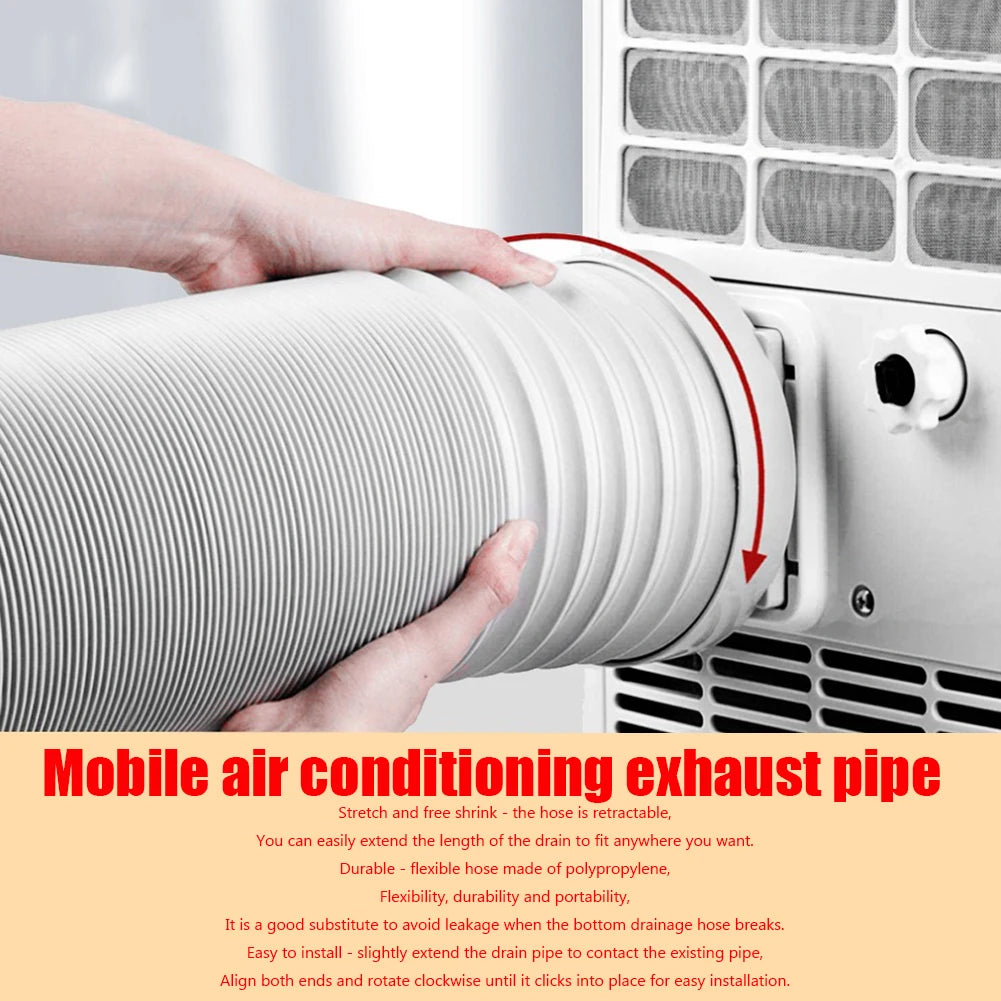 Flexible Air Conditioner Exhaust Hose – Telescopic Duct Extension for Mobile AC