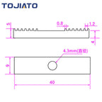 GT2 Timing Belt Clamp – Aluminum Alloy 9x40mm for 3D Printer