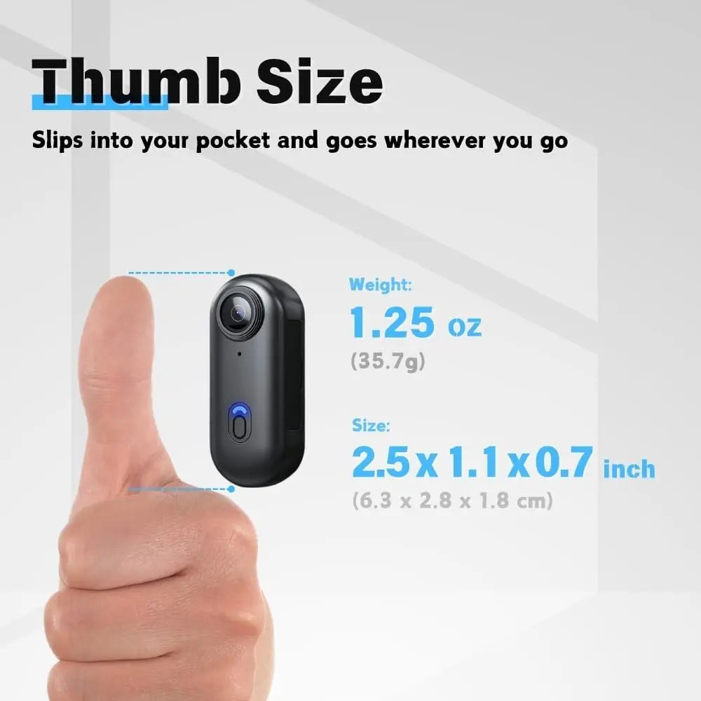 4K Mini Vlog Camera – Portable Wireless Action Cam for Travel Photography