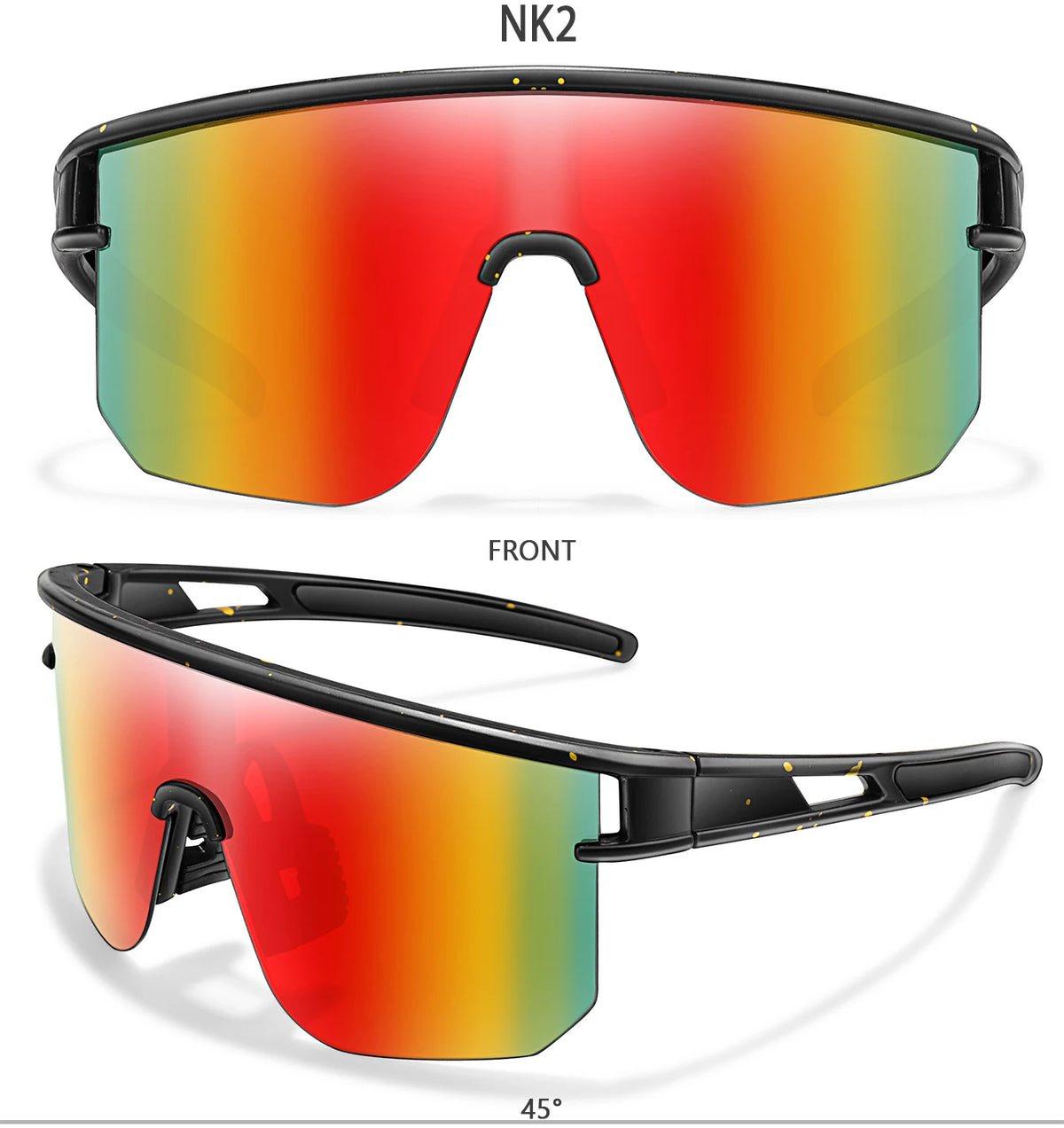Kids Sport Cycling Sunglasses – UV400 Youth Eyewear for Outdoor Bike Baseball