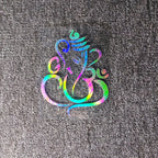 Lord Ganesha Reflective Decal – Waterproof Sticker for Motorcycle Fuel Tank