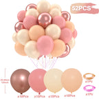 Metallic Pearl and Confetti Balloons – Decorative Latex Set for Party Events