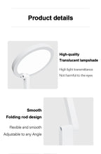Foldable LED Desk Lamp – Rechargeable USB Reading Light for Home Office