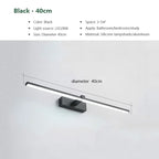 Modern Aluminum LED Wall Light – Adjustable Bathroom Mirror Vanity Lamp