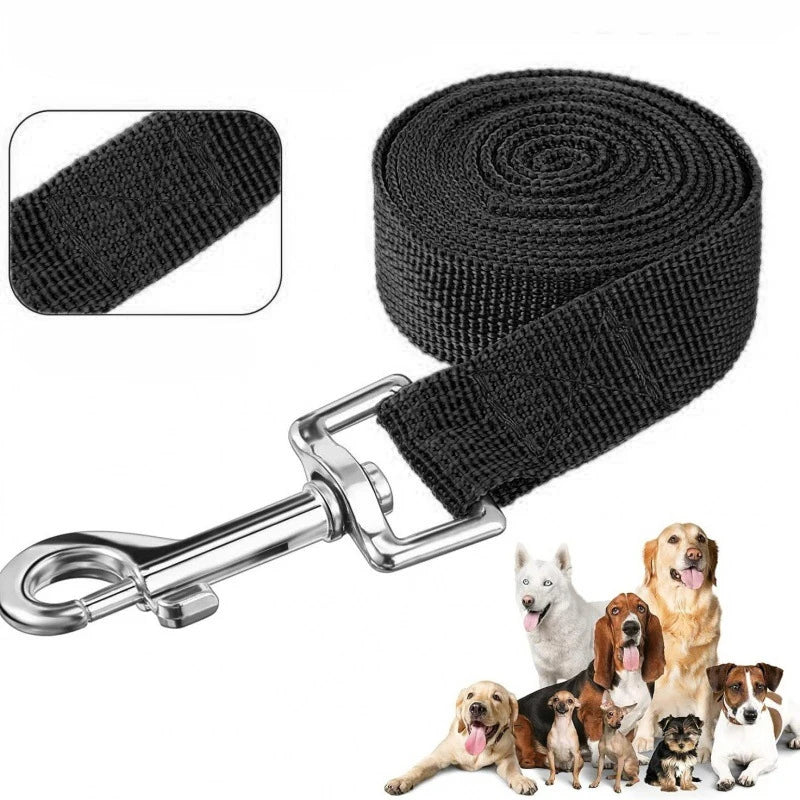 Durable Nylon Dog Leash – Long Training Lead for Small and Large Dogs