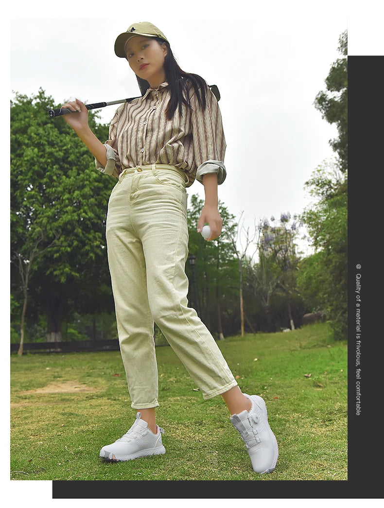 Waterproof Golf Sneakers – Casual Athletic Footwear for Men and Women