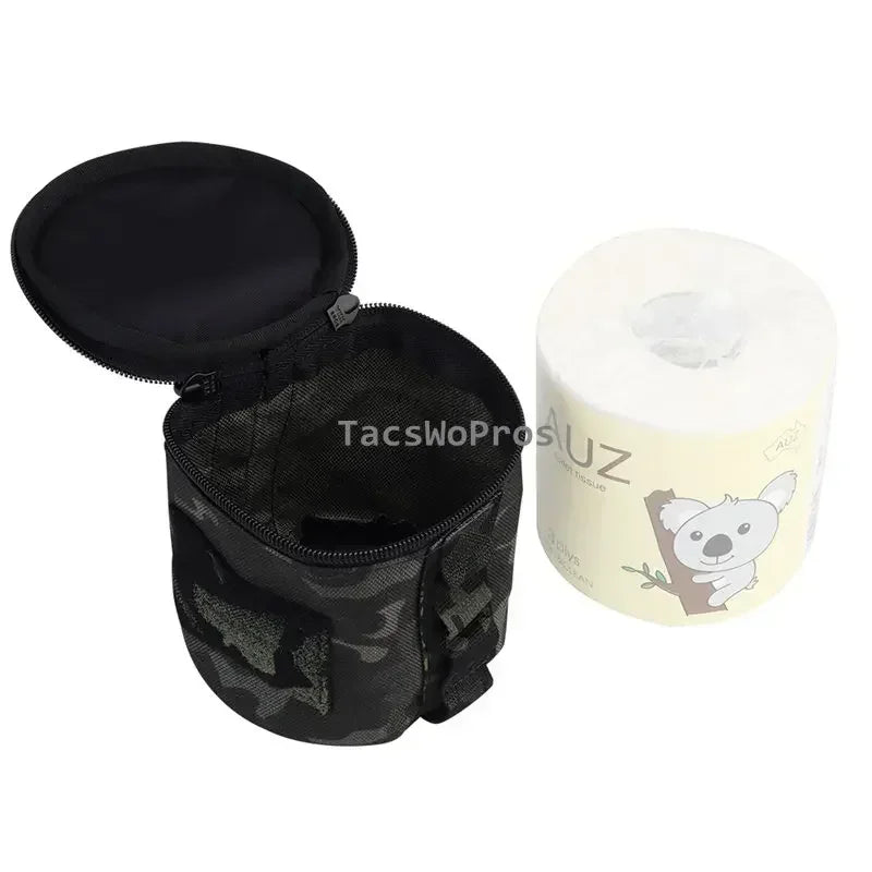 Molle Tissue Dispenser – Tactical Roll Paper Storage for Outdoor Hunting