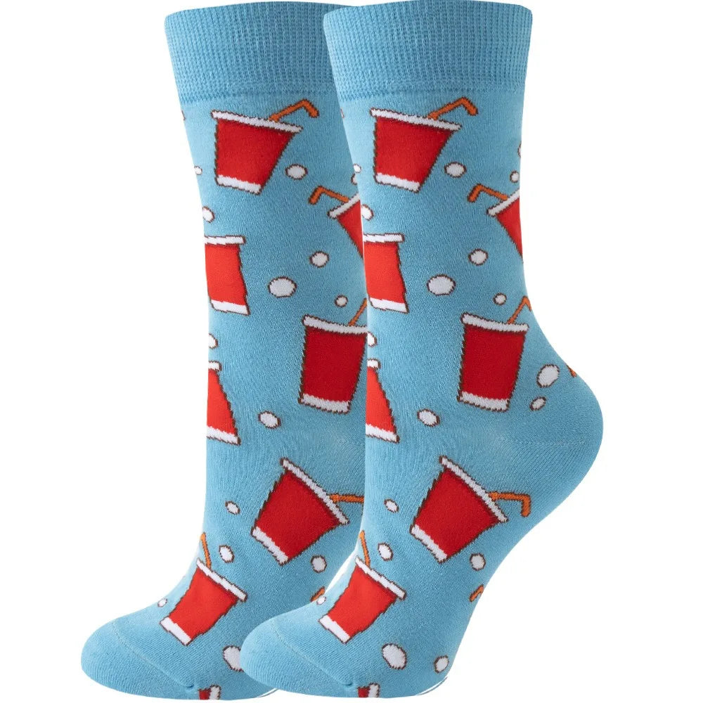 Colorful Cartoon Animal Crew Socks – Fun Harajuku Apparel for Men and Women