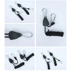 Camping Tent Rope Tensioners – Adjustable Ratchet Pulley for Awning Setup