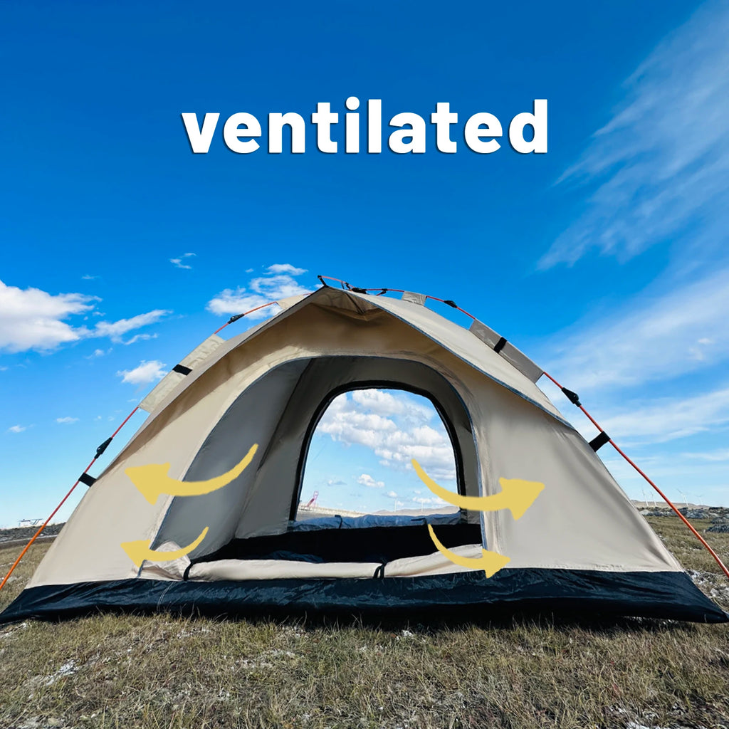 4-Person Automatic Pop-Up Tent – Rainproof Shelter for Outdoor Beach Fishing